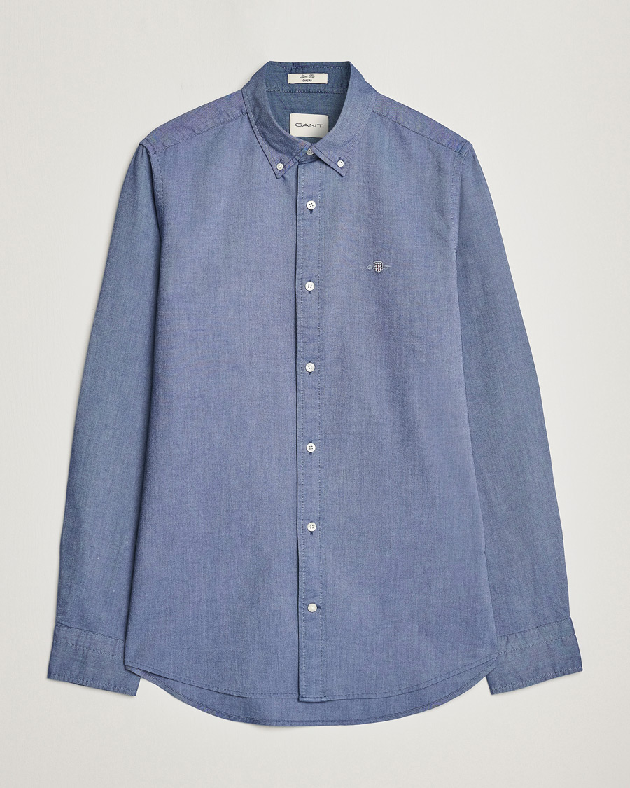 GANT Slim Fit Oxford Shirt Persian Blue
