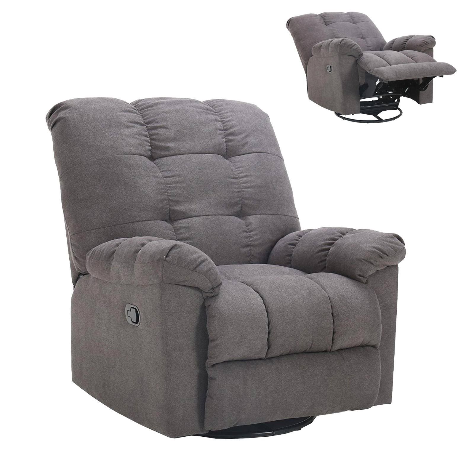 roller Relaxsessel grau mit Funktionen Sessel Cocktailsessel Fernsehse