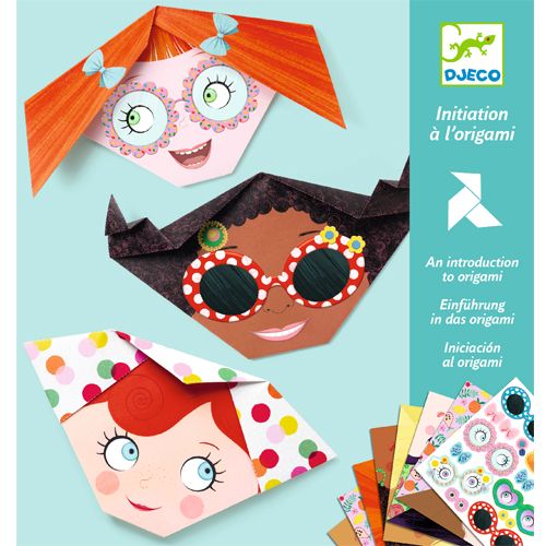 Djeco eenvoudige origami - grappige gezichten