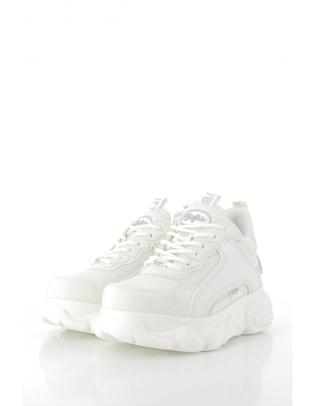 buffalo Baskets compensées Femme cld chai blanc