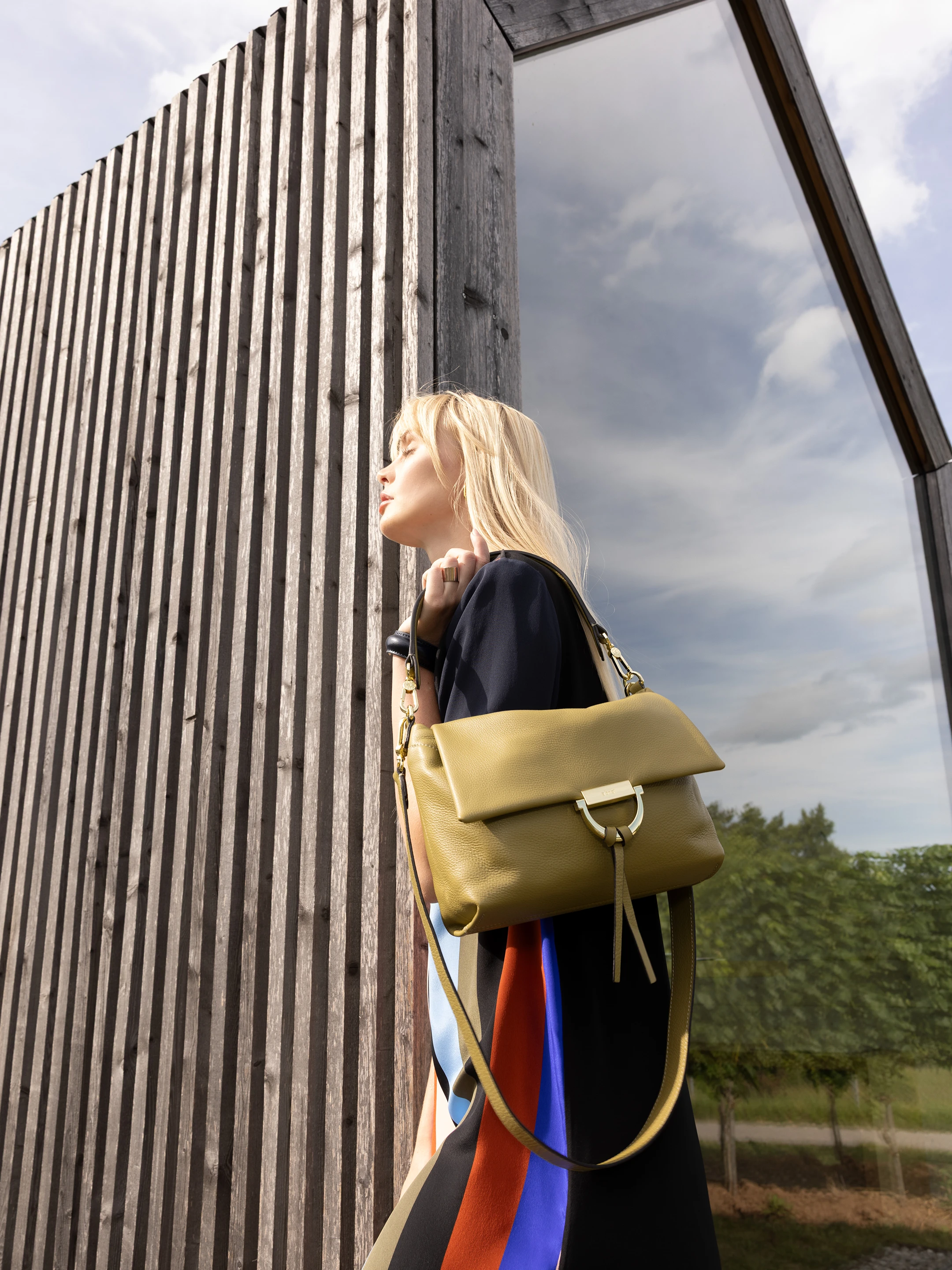 shoulder bag TEMI medium Leather Dalia Standard