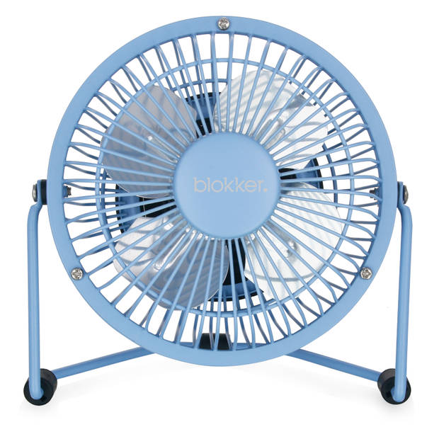 Blokker USB ventilator BL-30022 blauw - 10cm diameter