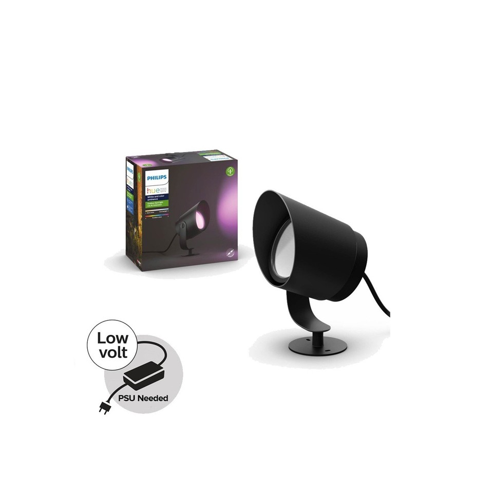 Philips Hue - 2x Lily XL Spot Light - Hue Outdoor-White & Color Ambiance + Bridge 2.1 - Bundle