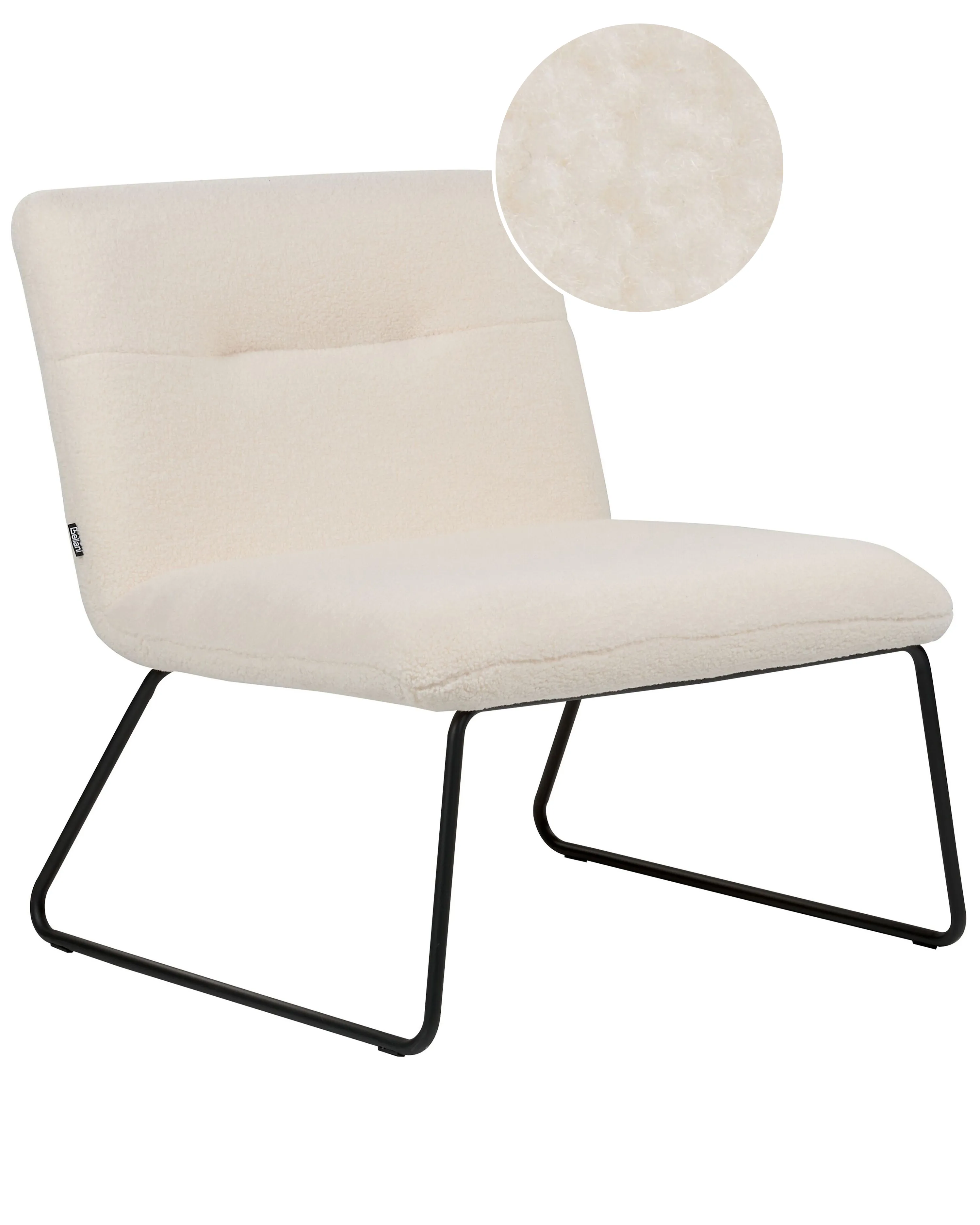 Fauteuil COTULLA Bouclé Wit