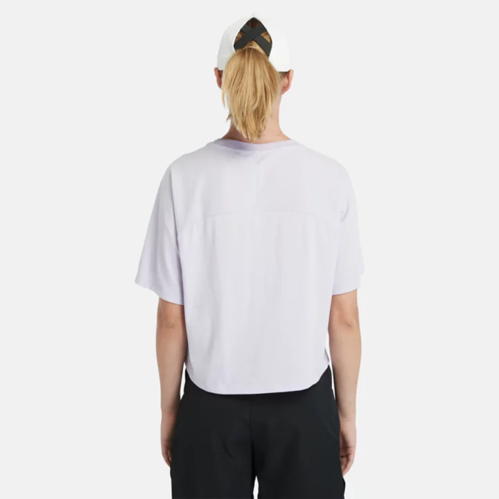 T-shirt évacuant l'humidité pour femme en violet