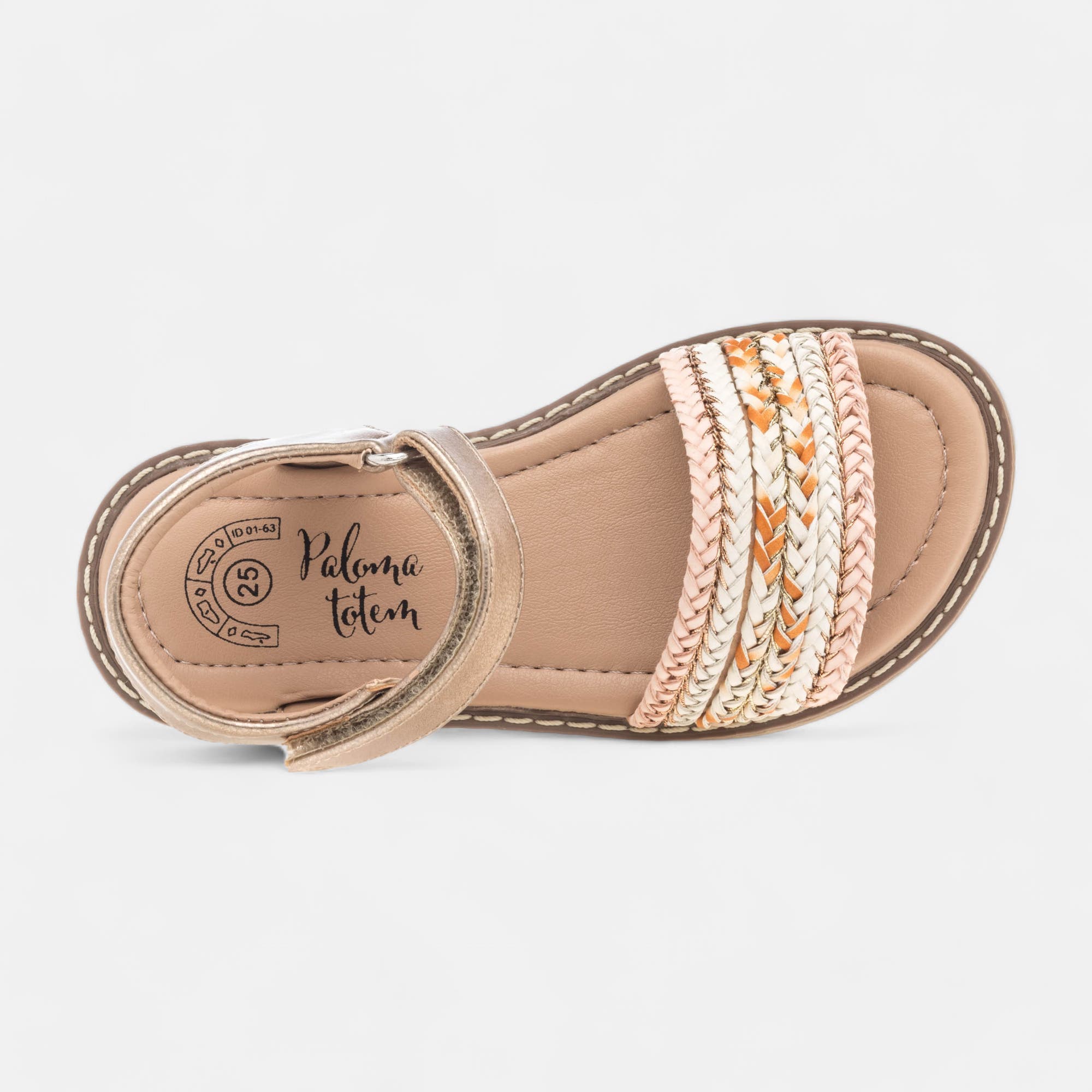 Nu-pieds Fille or