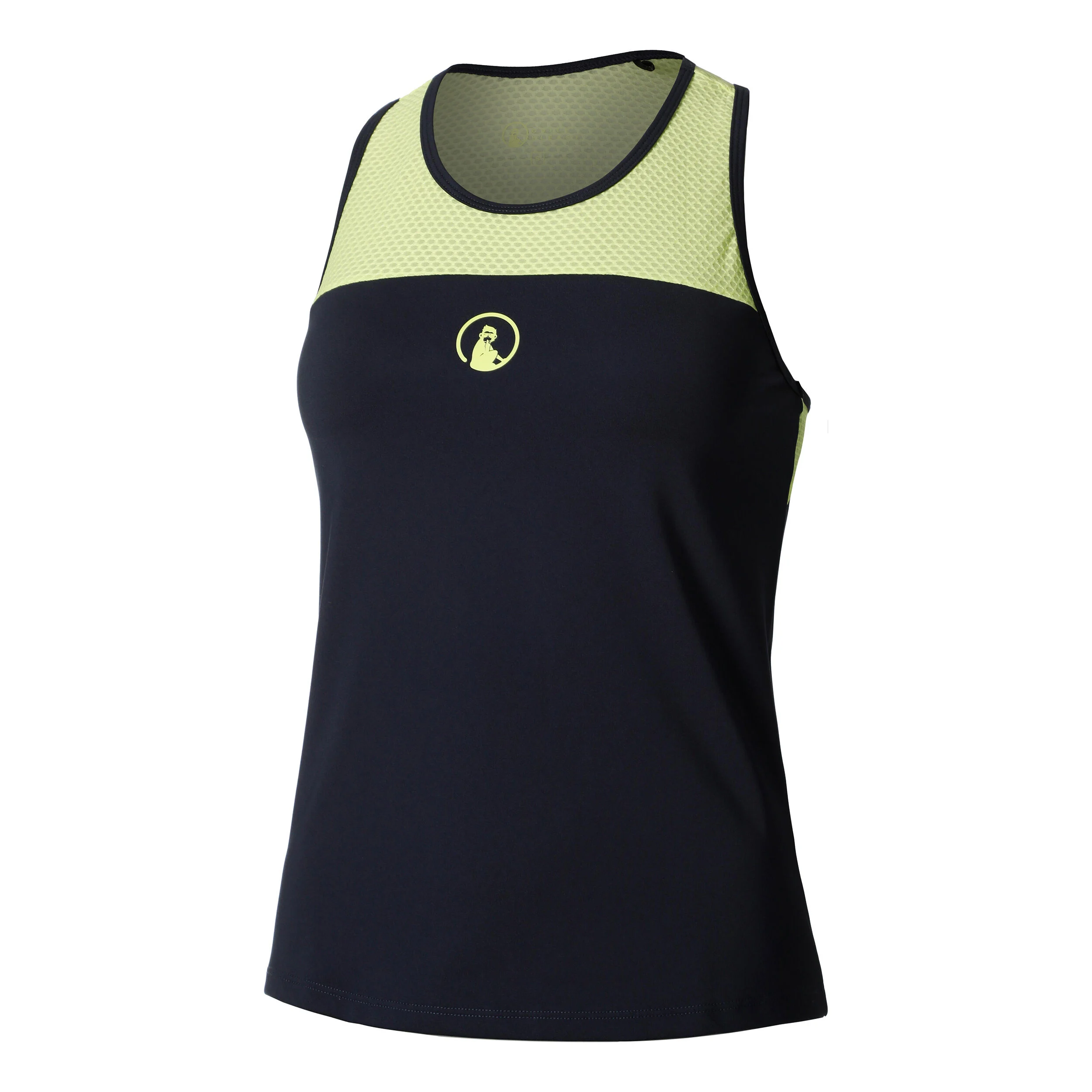 Quiet Please Perspectives Racerback Débardeur Tank Top Femmes - Bleu Foncé
