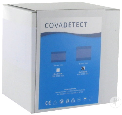 Covadetect Pansement Bleu Détectable 5m x 8cm Imperméable 1 Pièce (085w)