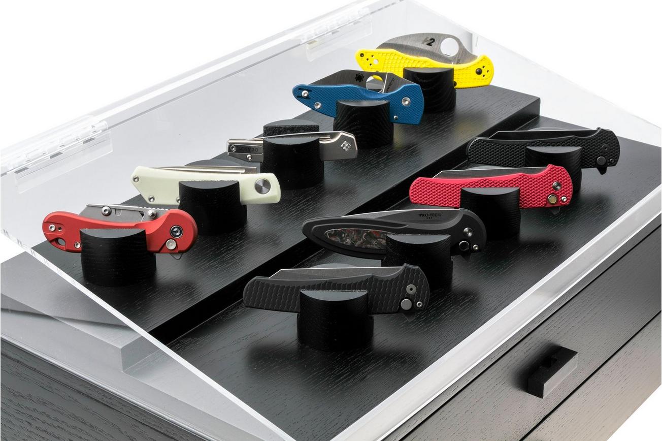 Holme & Hadfield Armada Knife Display Case AD-BK-1005-1 Black, zakmessen display 50 voor stuks