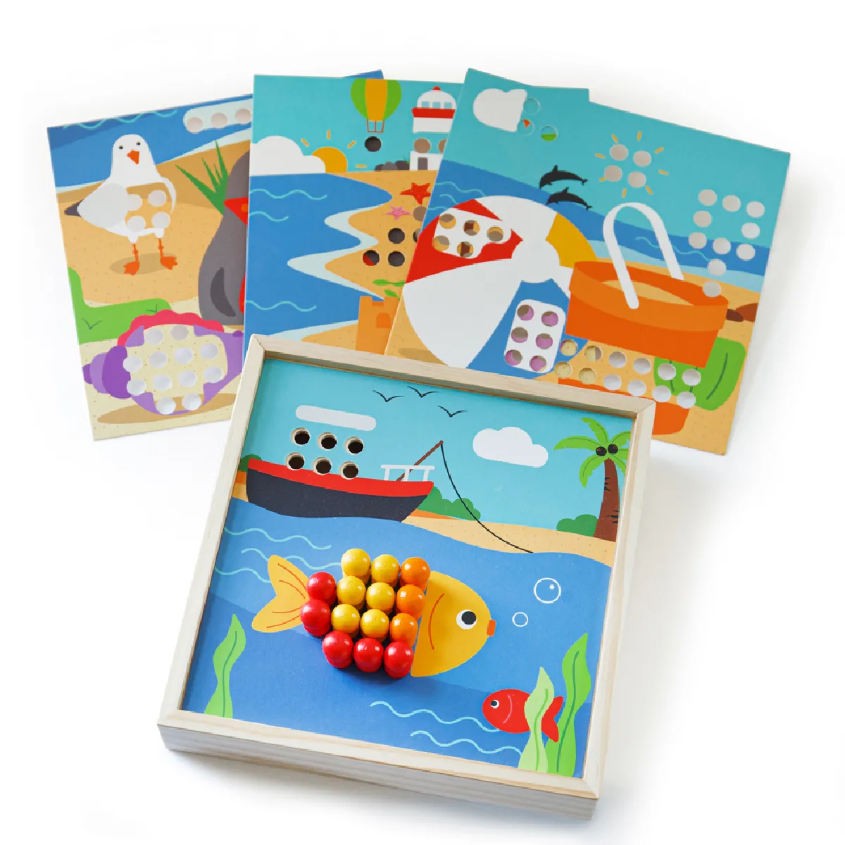 Bigjigs Toys Peg de Bord de Mer Puzzle Bois