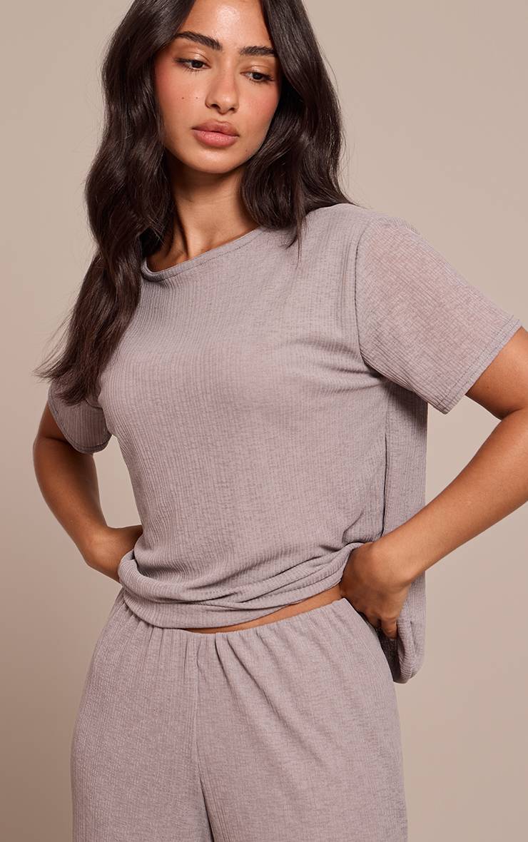 Gris Haut Fluide Texturé Transparent Petite