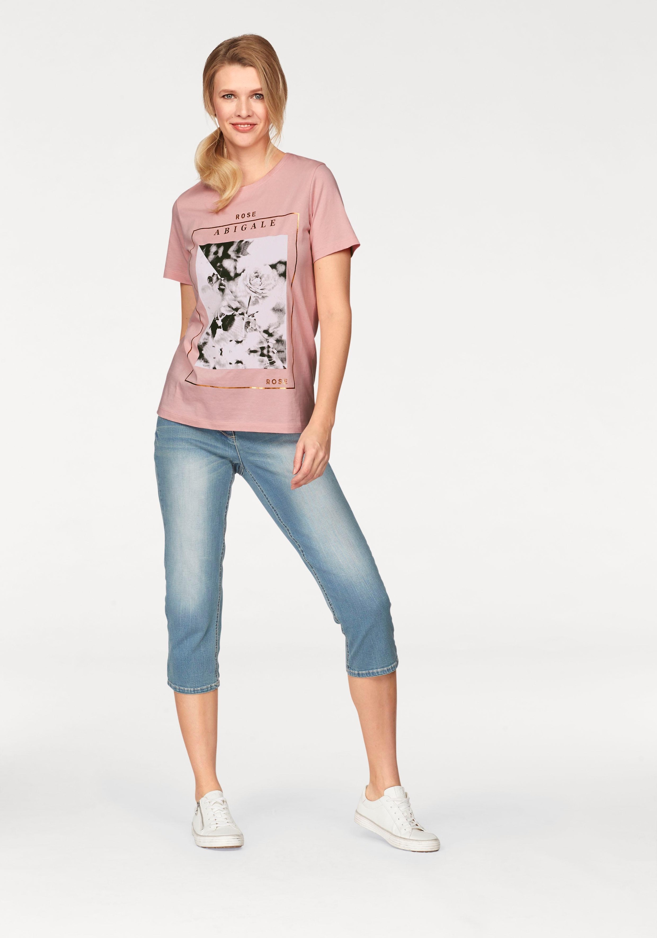 Aniston CASUAL Caprijeans , in Used-Waschung