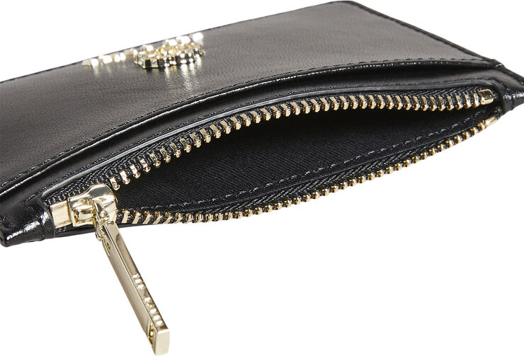 Ted Baker JORJIO Flower Eyelet Zip Card Holde Black