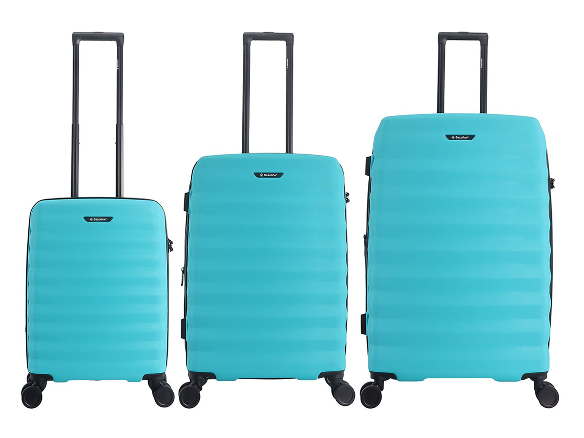 Saxoline Flow 57/77/79 cm reiskofferset - Turquoise