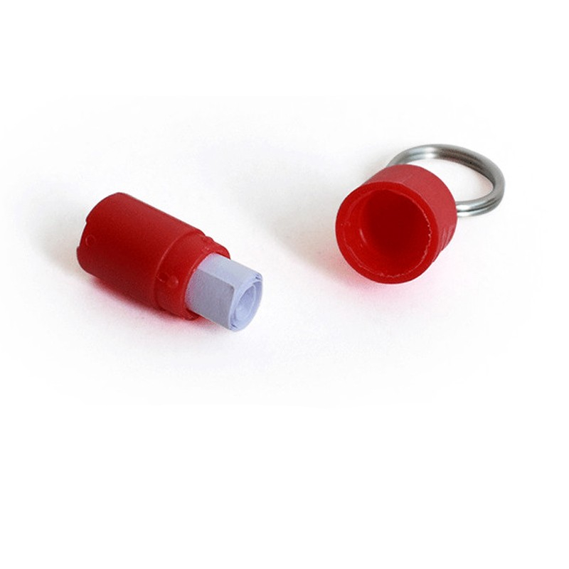 (30x10mm) Haustier Adress Anhänger Kapsel Halsband Adresshülse für Katzen / Hunde - Pink