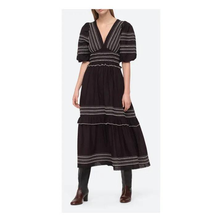 Sea NY Robe Mable Cambric Midi | Noir