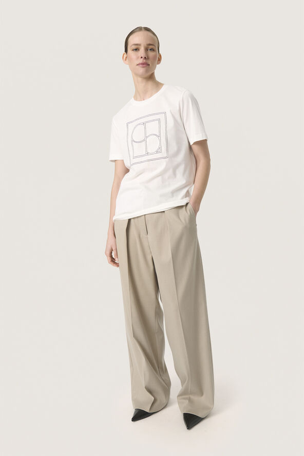 Soaked in Luxury SLFilippa Tee Broken white