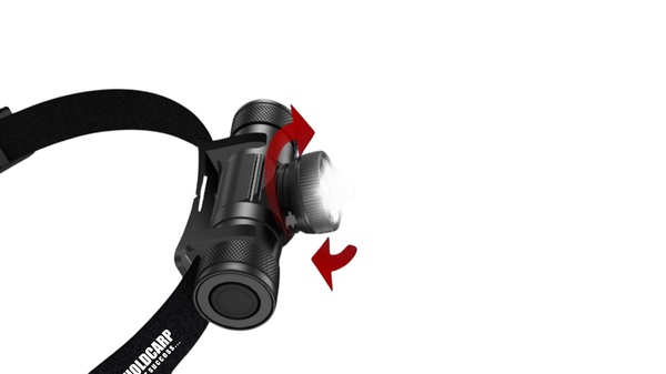 Lampe frontale Holdcarp à capteur avec zoom