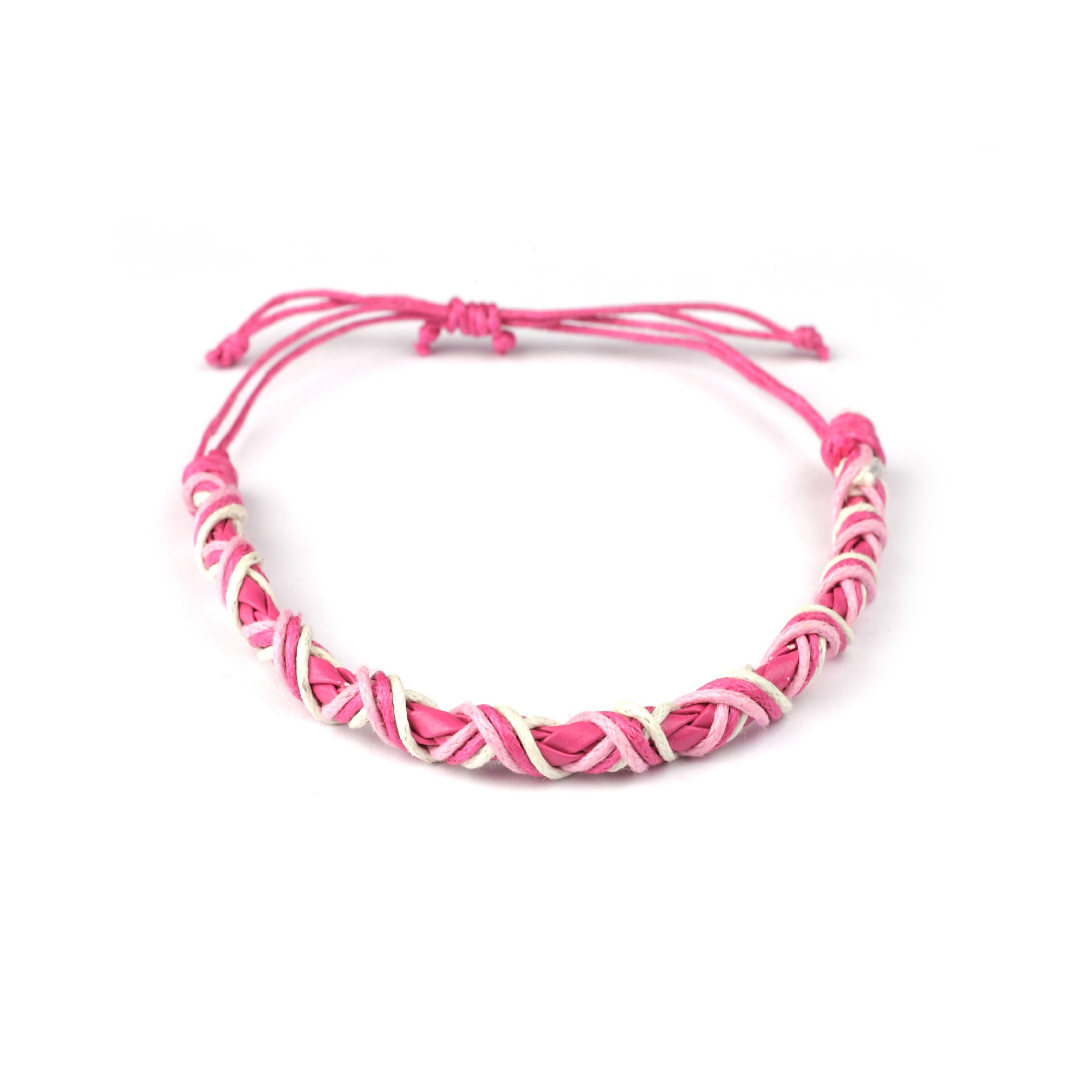 Armband geflochten, pink, Ø 10 cm günstig bestellen