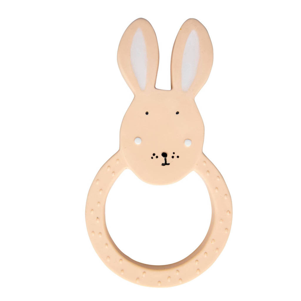 Mrs Rabbitrubberen bijtring lichtroze