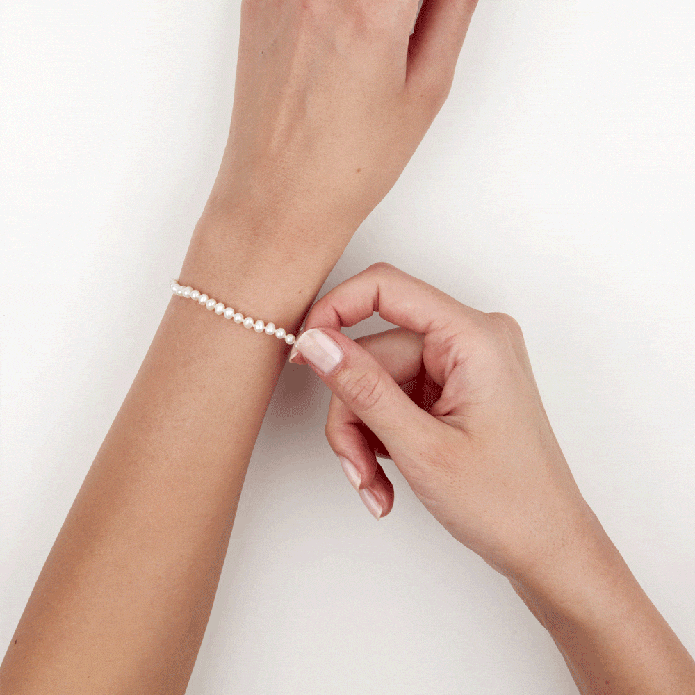 Bracelet Marie-aurore Or Jaune Perle De Culture