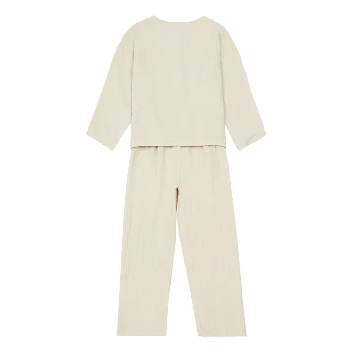 Marlot Paris Pyjama Gaze de Coton Jake | Ecru