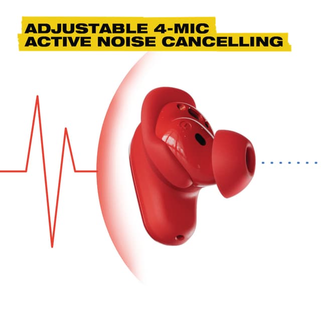 Skullcandy Method 360 ANC trådløse earbuds (rød plasma)