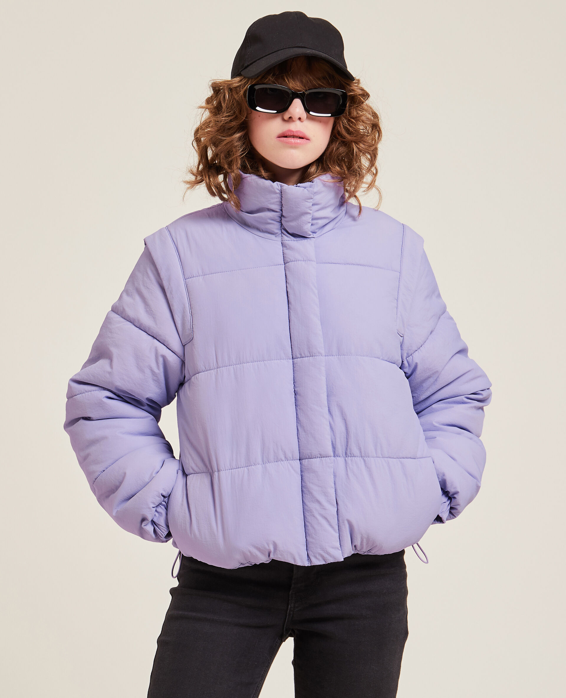 Doudoune courte - Violet