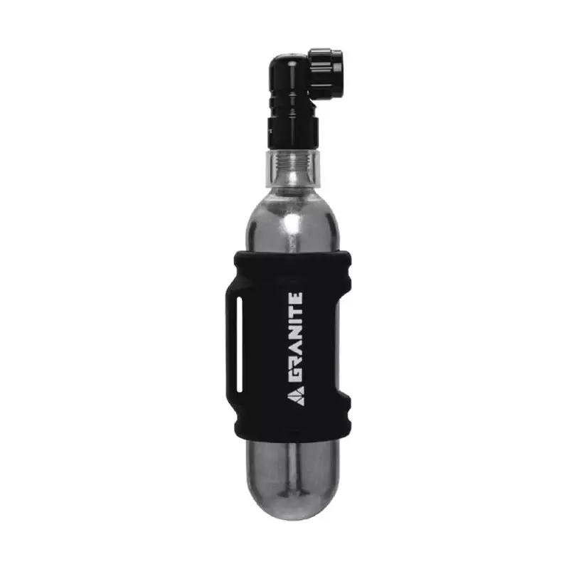GRANITE PUNK Kit embout de gonflage et poche silicone pour cartouche CO2 25g