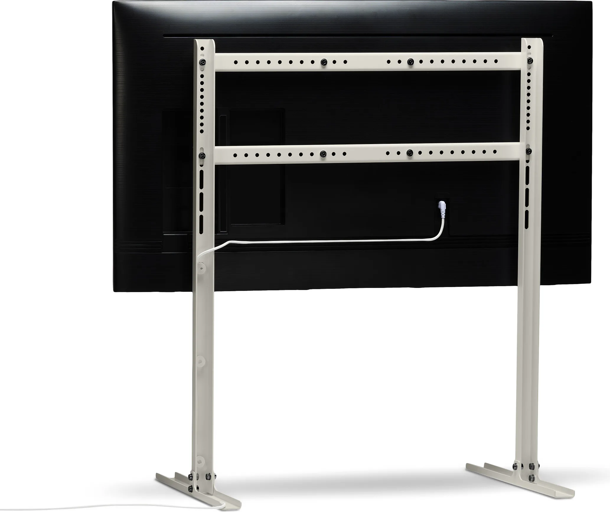 Pedestal Straight Tall Beige Supports TV