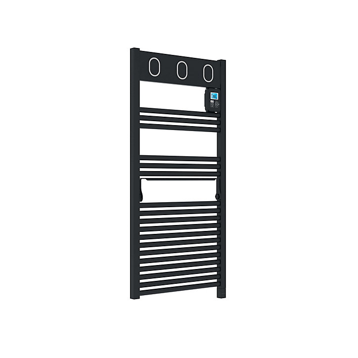 Sèche-serviettes électrique à inertie fluide Sauter Marapi anthracite 500W