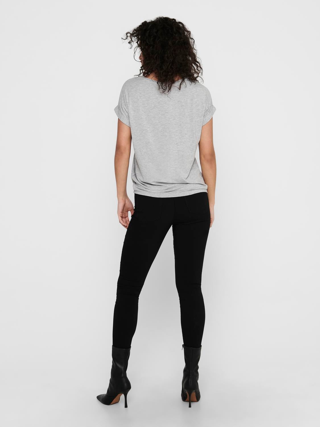 ONLMOSTER Top Light Grey Melange