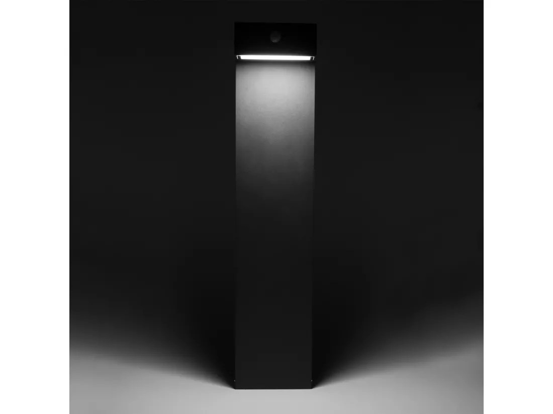 FORLIGHT Balise de Jardin Ip44 Top Led 3W 3000K Gris Urbain 129Lm