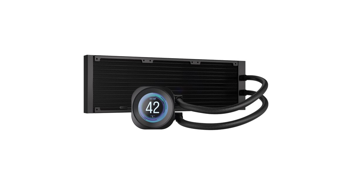 CorsairNAUTILUS 360 RS LCD CPU-vloeistofkoeler waterkoeling  (Zwart)