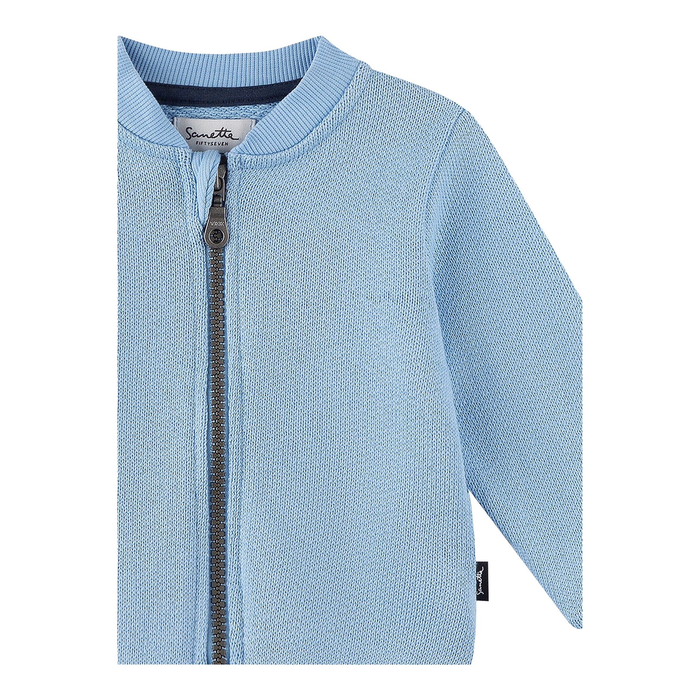 Sanetta Fiftyseven Sweatjacke Struktur hellblau
