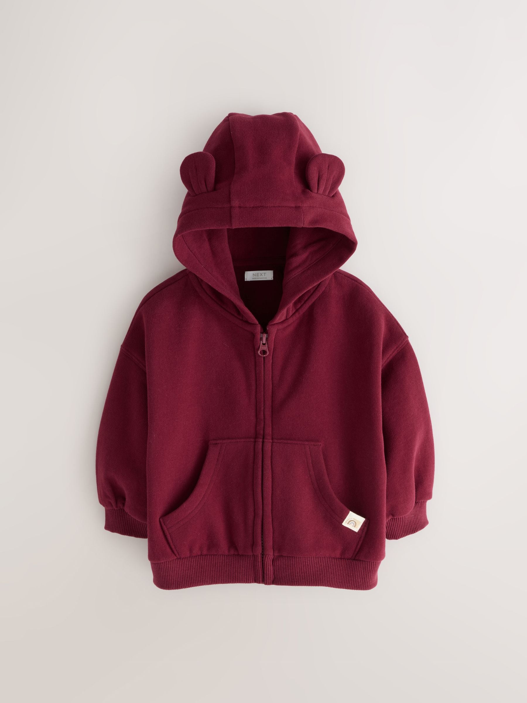 Bordeauxrood - Hoodie met ritssluiting (3 mnd-7 jr)