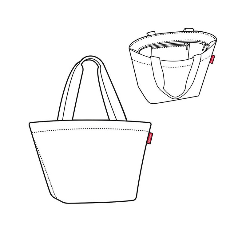 Sac shopping Shopper M 51 cm Twist silver