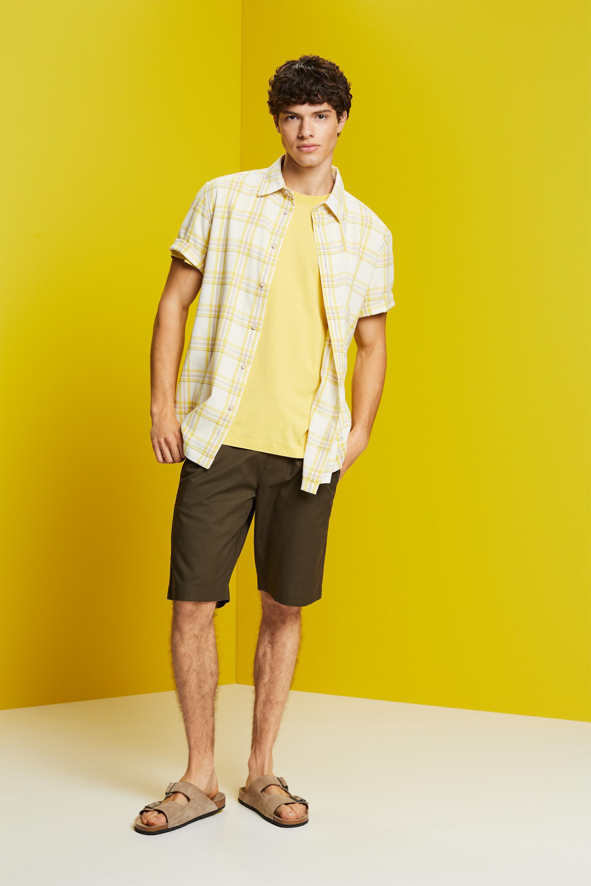 Chemise à manches courtes à carreaux