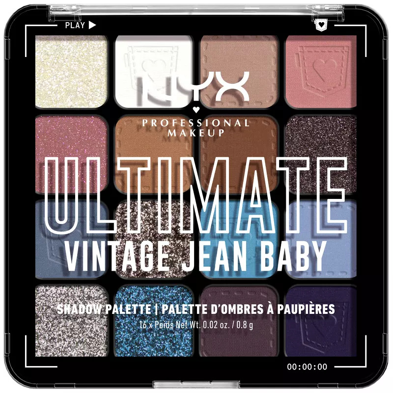 NYX Prof. Makeup Ultimate Shadow Palette 16 x 0,2 gr. - 01W Vintage Jean Baby