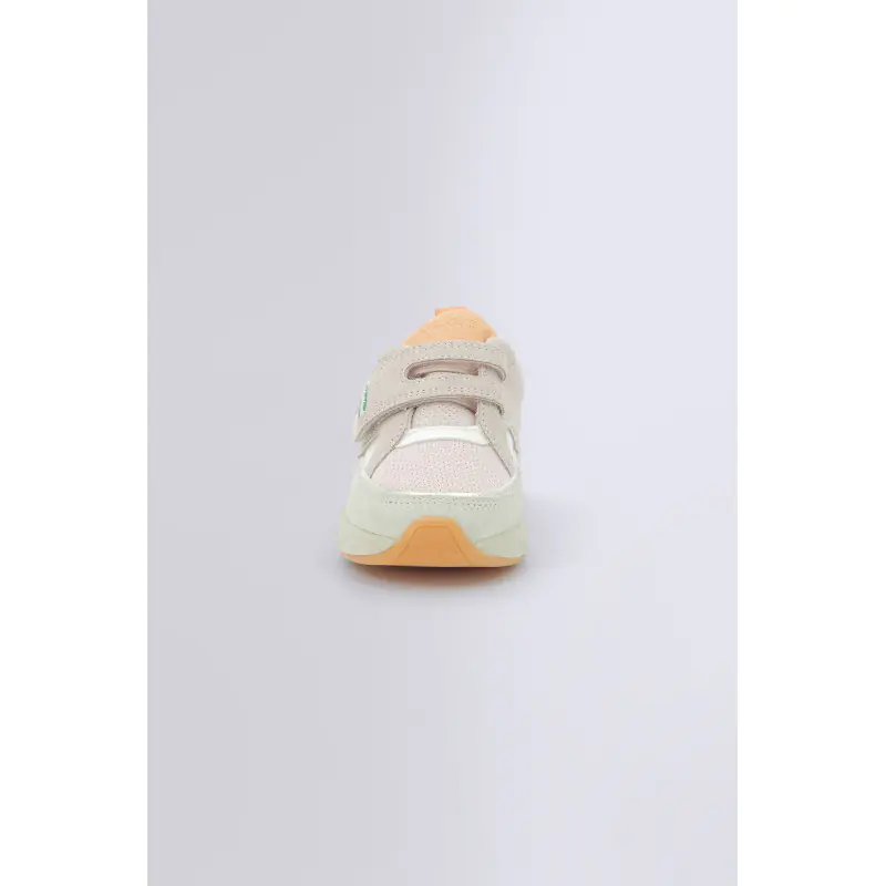 KIKUSTOM ROSE CLAIR BEIGE ORANGE BASKETS BASSES Cuir Fille