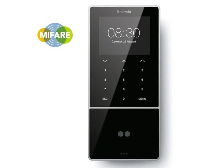 Safescan TM-838 SC - Ansigtsgenkendelse, Adgangskode, kort, Smart kort, TFT, 8,89 cm (3.5