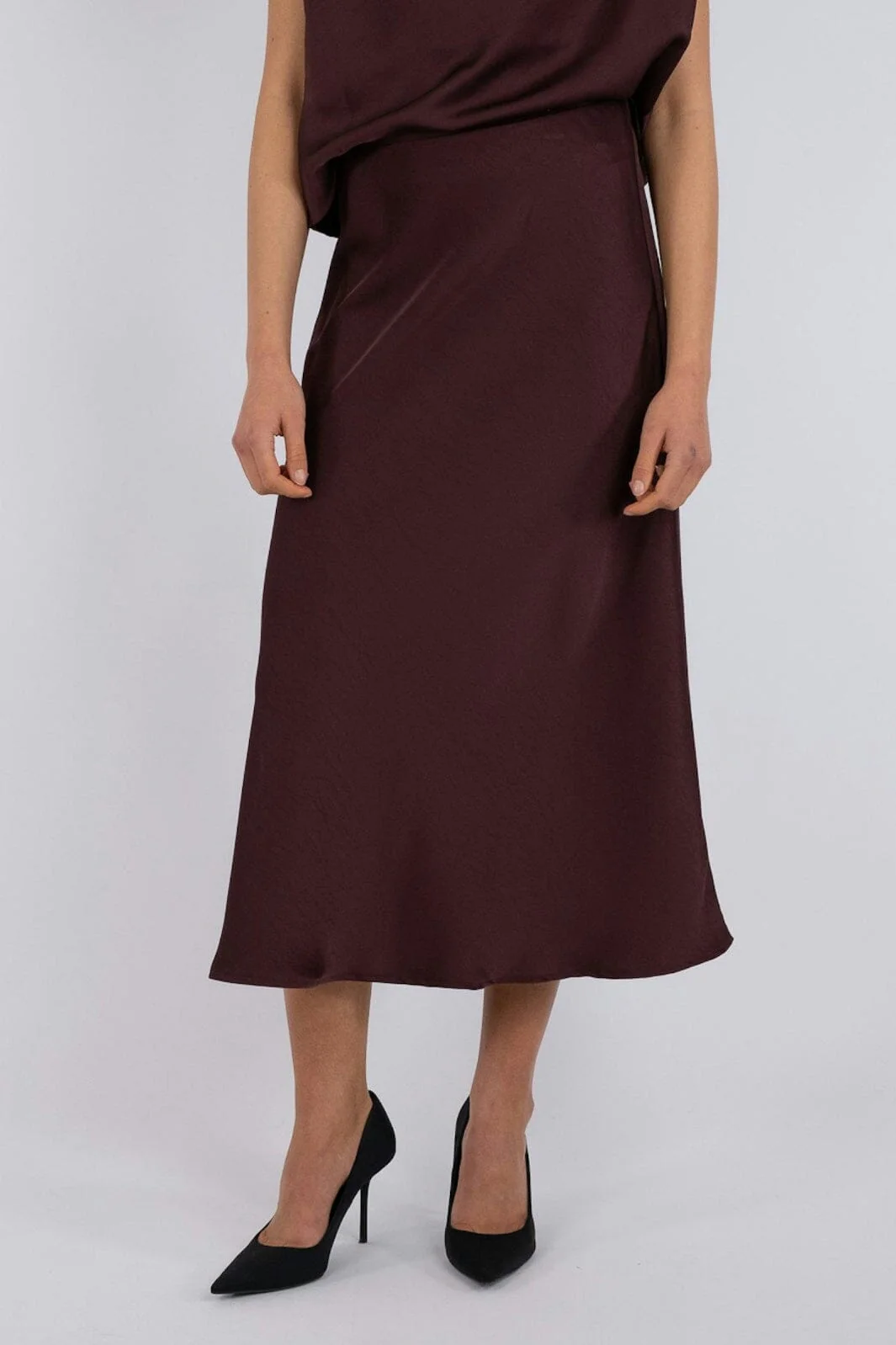 Neo Noir Bovary Skirt burgundy