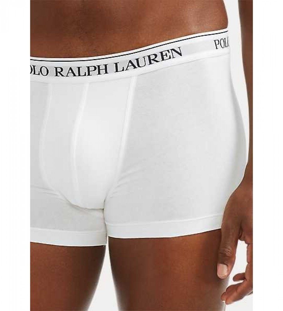 Pacote com 3 cuecas boxer brancas clássicas da Ralph Lauren