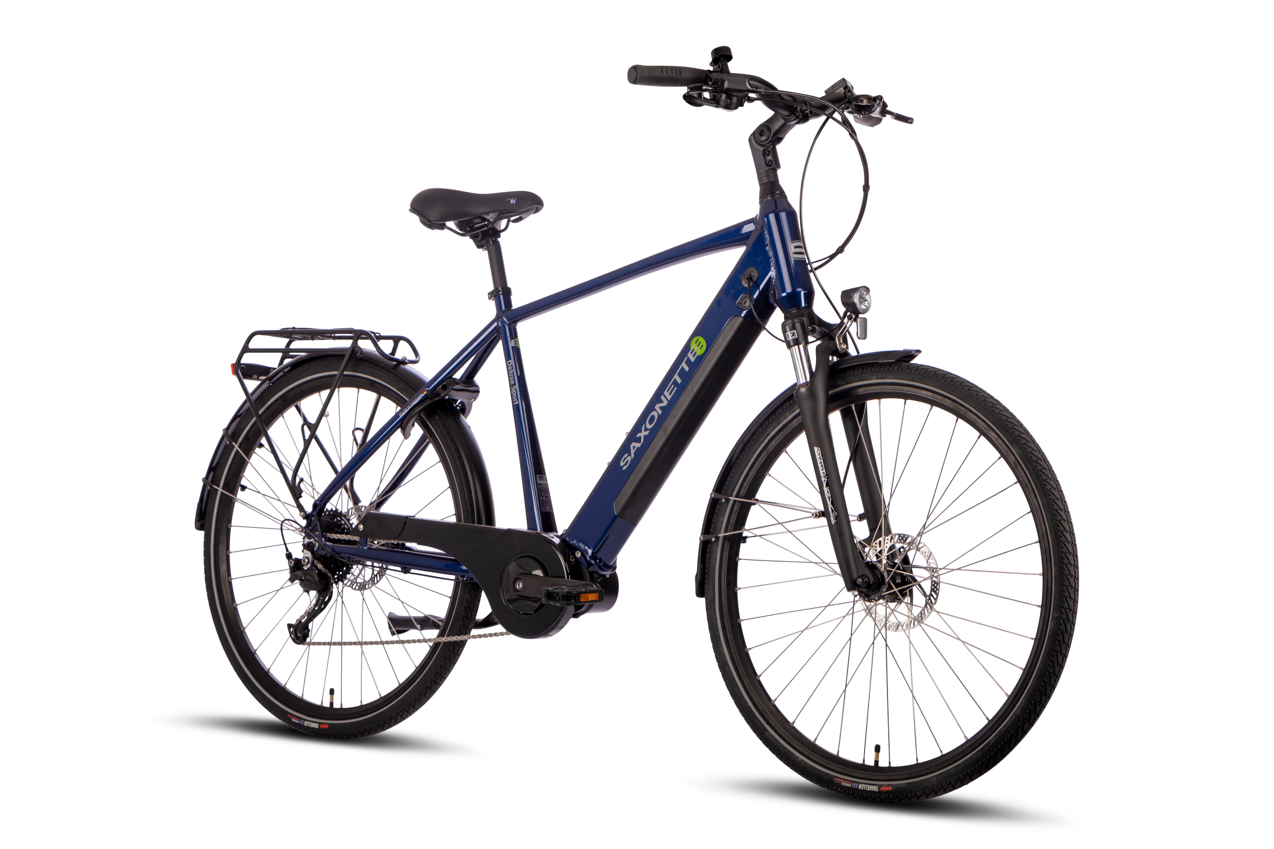 SAXONETTE Deluxe Sport Man 9 Gang Trekking E-Bike Scheibenbremsen