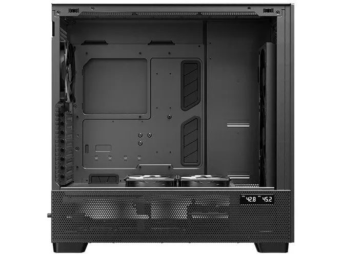 Antec Flux Pro - FT - udvidet ATX - sidepanel med vindue (hærdet glas) - ingen strømforsyning - USB/Lyd