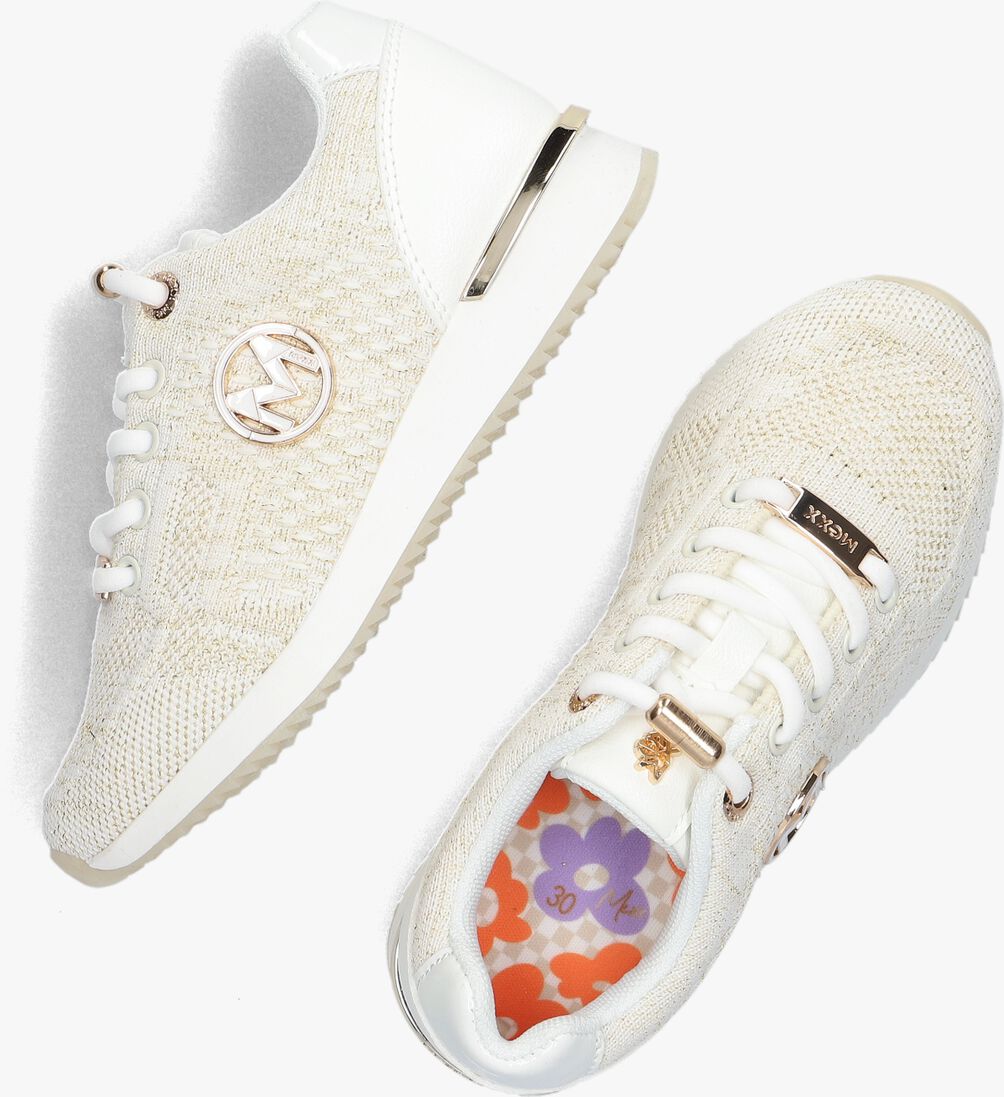 MEXX beige mexx lage sneakers gitte glitter mini
