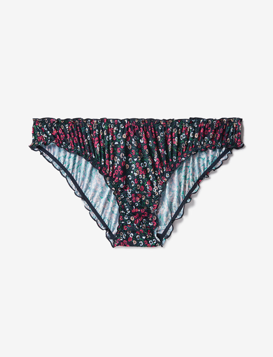 Culotte fantaisie - fleurs prairie bleu empire