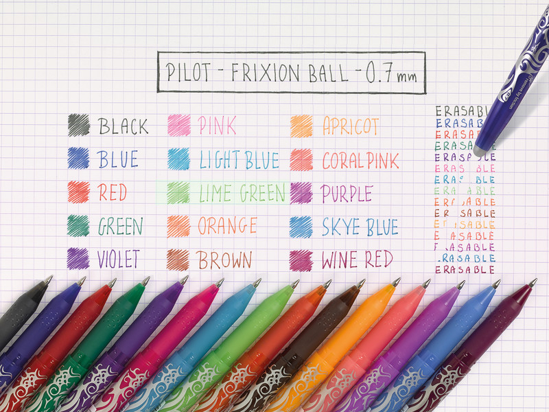 FriXion Roller Ball Pen Tintenroller Stift (BL-FR7-B) - Schwarz