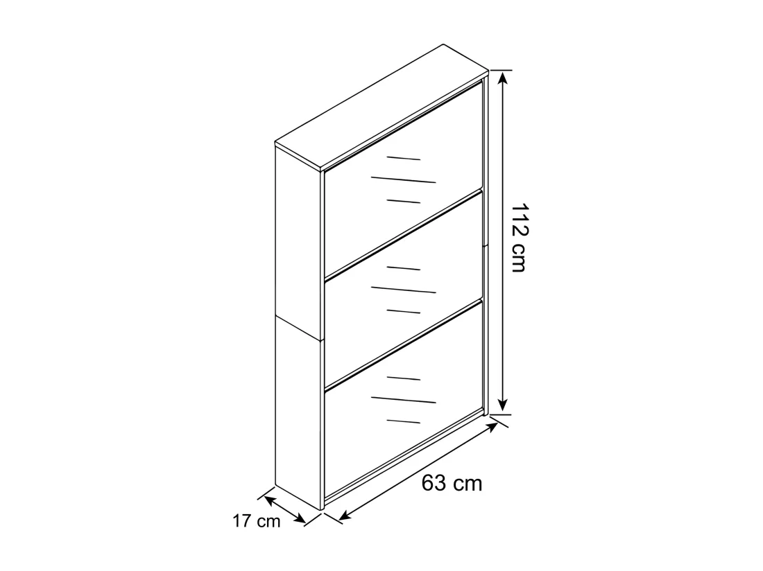 Armoire à chaussures Basculeur de chaussures Miroir StidoXL