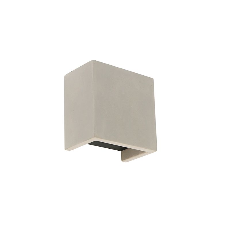 Industriële wandlamp beton met lichteffect - Meave